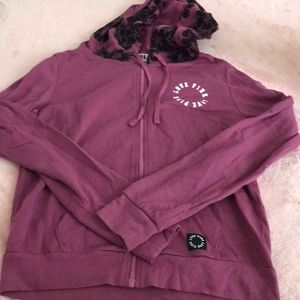 Purple PINK zipup hoodie